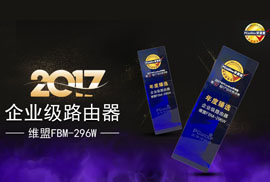 实力制胜丨维盟FBM-296W荣膺PConline」年度企业级路由