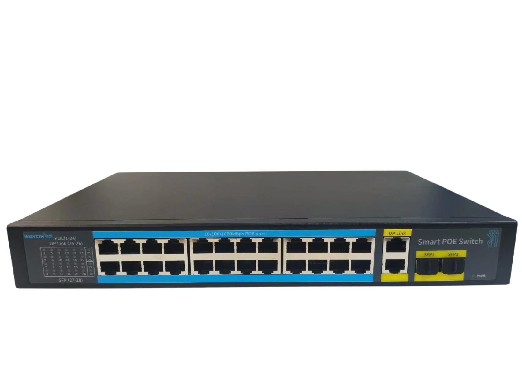 24+2+2SFP（全千兆）POE 交换机（WS-428GP）
